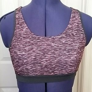 Purple and Pink Sports Bra